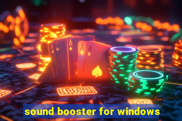 sound booster for windows